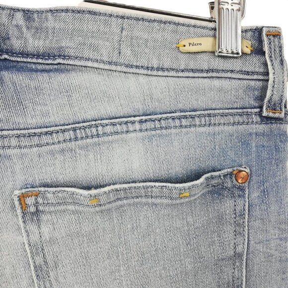 Pilcro & the Letterpress Stet Distressed Jean Shorts Size 27 Anthropologie Light - Picture 5 of 9